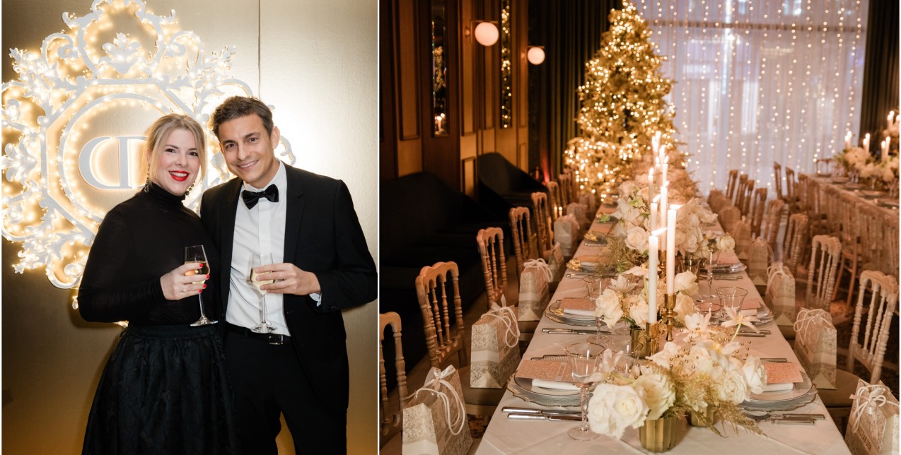 To Christmas dinner “Dressed in Dior” του γαλλικού οίκου στο Athénée restaurant 