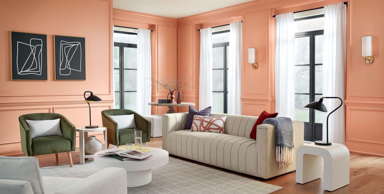 Peach Fuzz: Πώς να εντάξετε το χρώμα του 2024 στη διακόσμησή σας