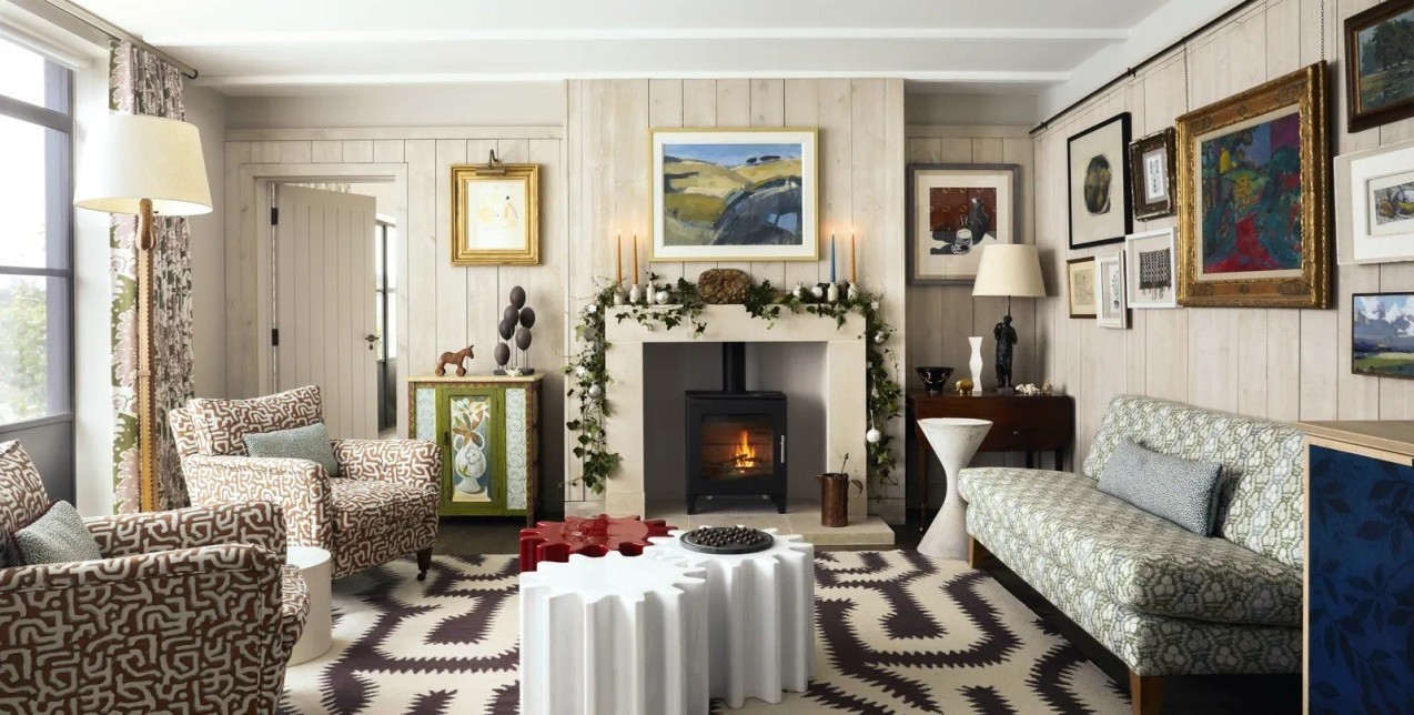 Μια ιδιαίτερη κατοικία στο Gloucestershire της Αγγλίας με festive chic λεπτομέρειες
