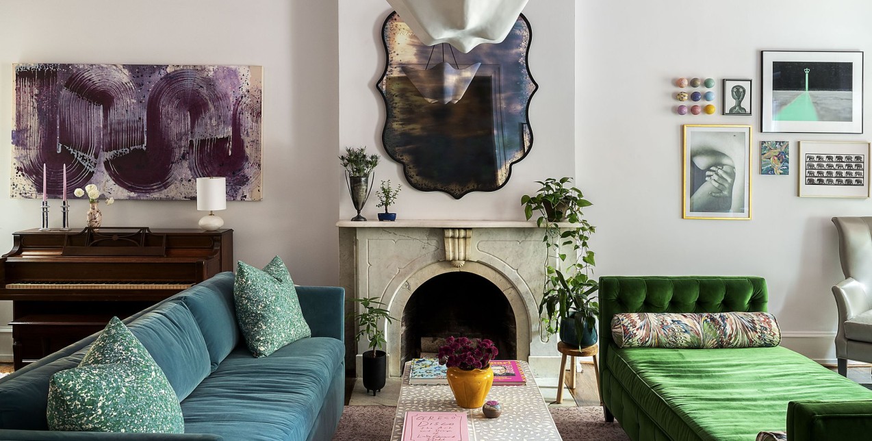 Μια colorful ιστορική κατοικία στη Φιλαδέλφεια επαναφέρει αρχιτεκτονικά στοιχεία από περασμένους αιώνες