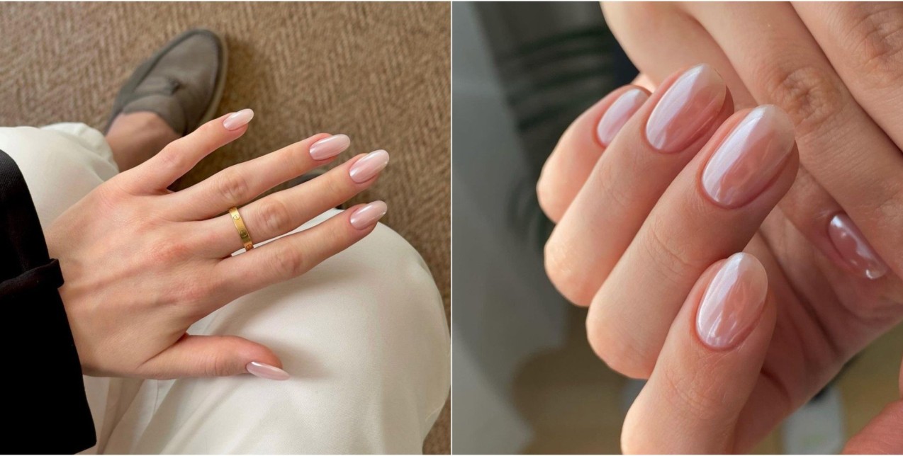 O κόσμος έχει ξεπεράσει τα glazed donut nails - τώρα όλοι μιλούν για τα glass nails