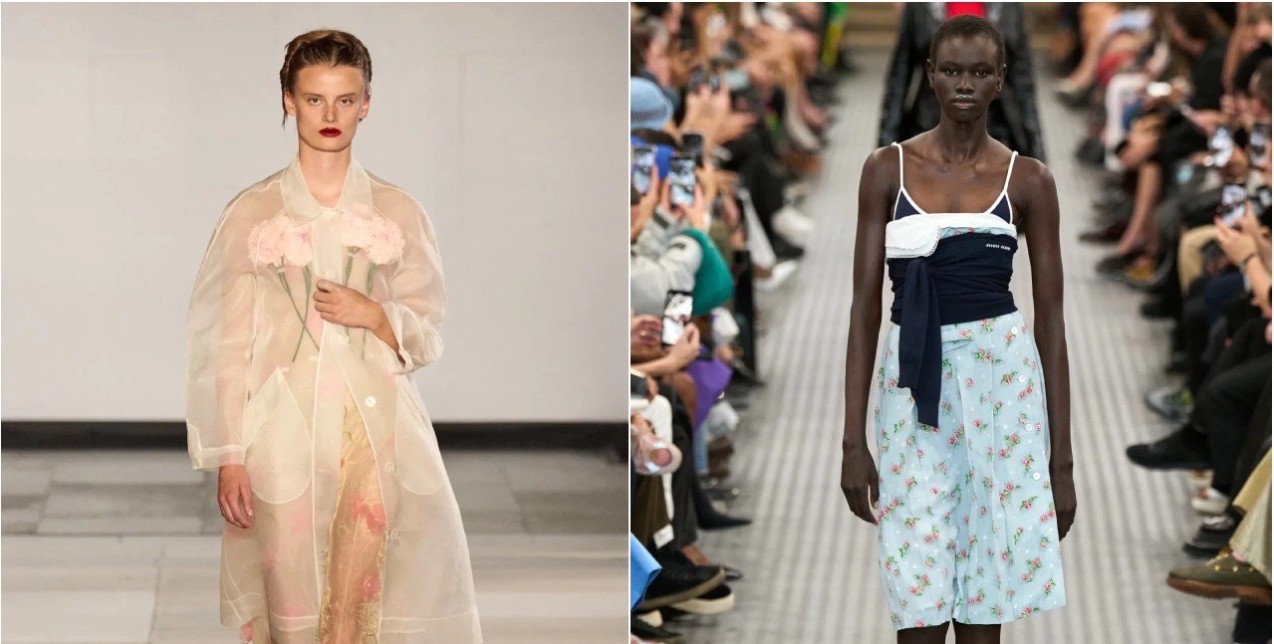 Τα floral μοτίβα της SS25 season αναβιώνουν με απόλυτη κομψότητα την παλιά αίγλη της μόδας 