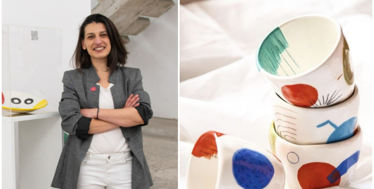 Η κεραμίστρια Κορίνα Ρουμελιώτη μάς ταξιδεύει στον δικό της ξεχωριστό, πολύχρωμο κόσμο