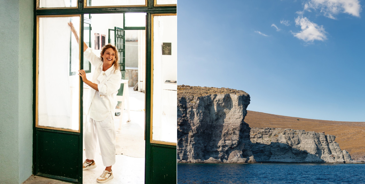 Η Claire Lloyd απομακρύνθηκε από τη φασαρία της πόλης και απολαμβάνει τον ήπιο ρυθμό ενός μικρού χωριού στη Λέσβο