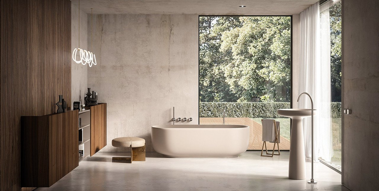 Oι νέες τάσεις του design στο μπάνιο ενσωματώνουν κλασικές επιλογές, χαρίζοντας εξαιρετικό ενδιαφέρον στο τελικό αποτέλεσμα
