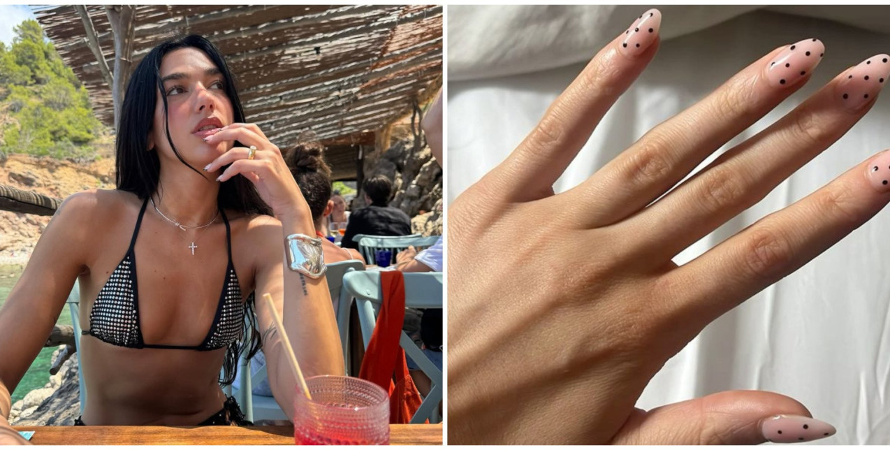 Το polka dot μανικιούρ της Dua Lipa είναι η πιο hot τάση αυτήν τη στιγμή - Πώς να την υιοθετήσετε 