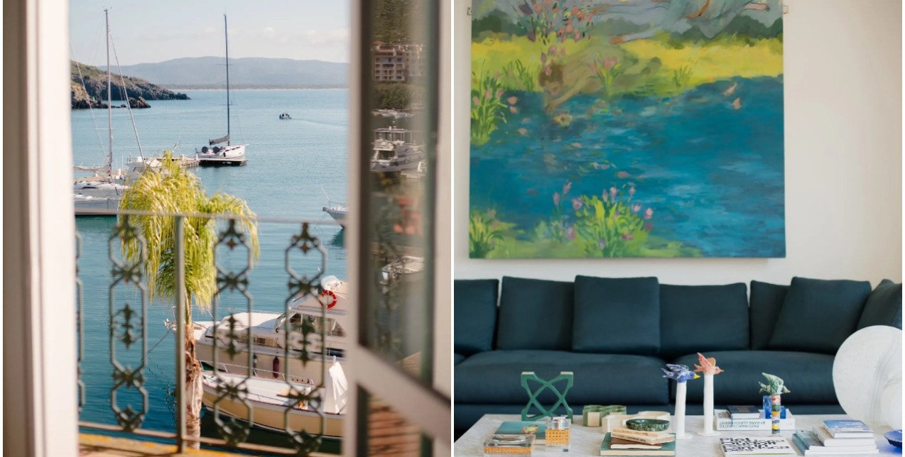 Η ζωντάνια και το στοιχείο της έκπληξης κυριαρχούν σε αυτό το καταφύγιο με την υπέροχη θεά στο Porto Ercole