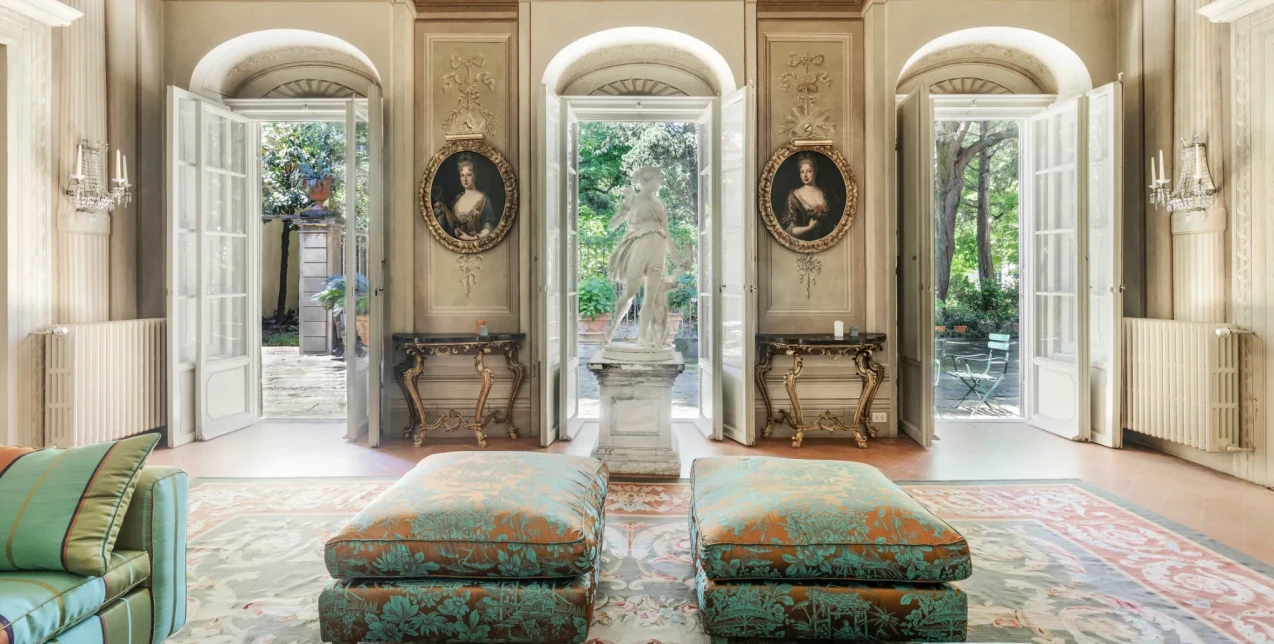 Η θρυλική βίλα της Fiamma Ferragamo στη Φλωρεντία μέσα σε ένα παλάτι του 15ου αιώνα