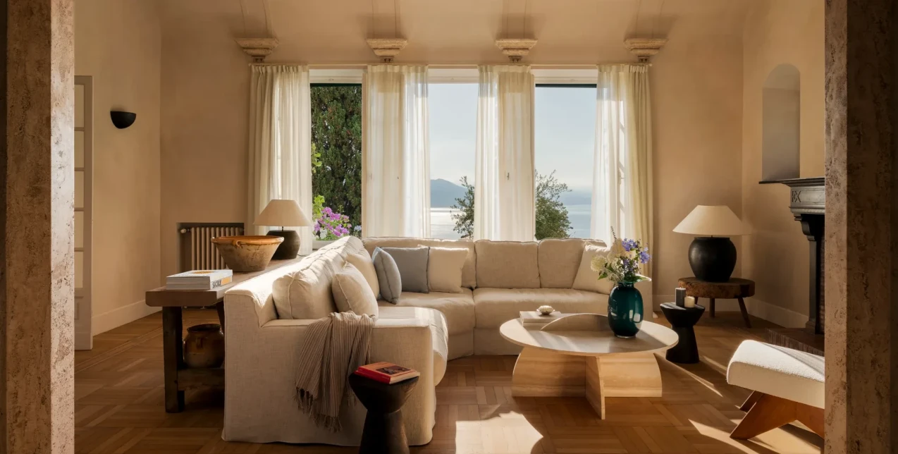 Μία κομψή κατοικία με minimal αισθητική δεσπόζει στην ακτή του Πορτοφίνο 