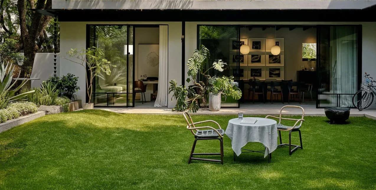 Μέσα στην πολύβουη καθημερινότητα της Σανγκάης αυτό το σπίτι αποτελεί μία μοναδική όαση ηρεμίας