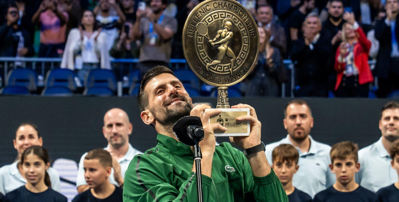 Η Αθήνα αποθέωσε τον Νόβακ Τζόκοβιτς που στέφθηκε ο μεγάλος νικητής του πρώτου Hellenic Championship ATP 250