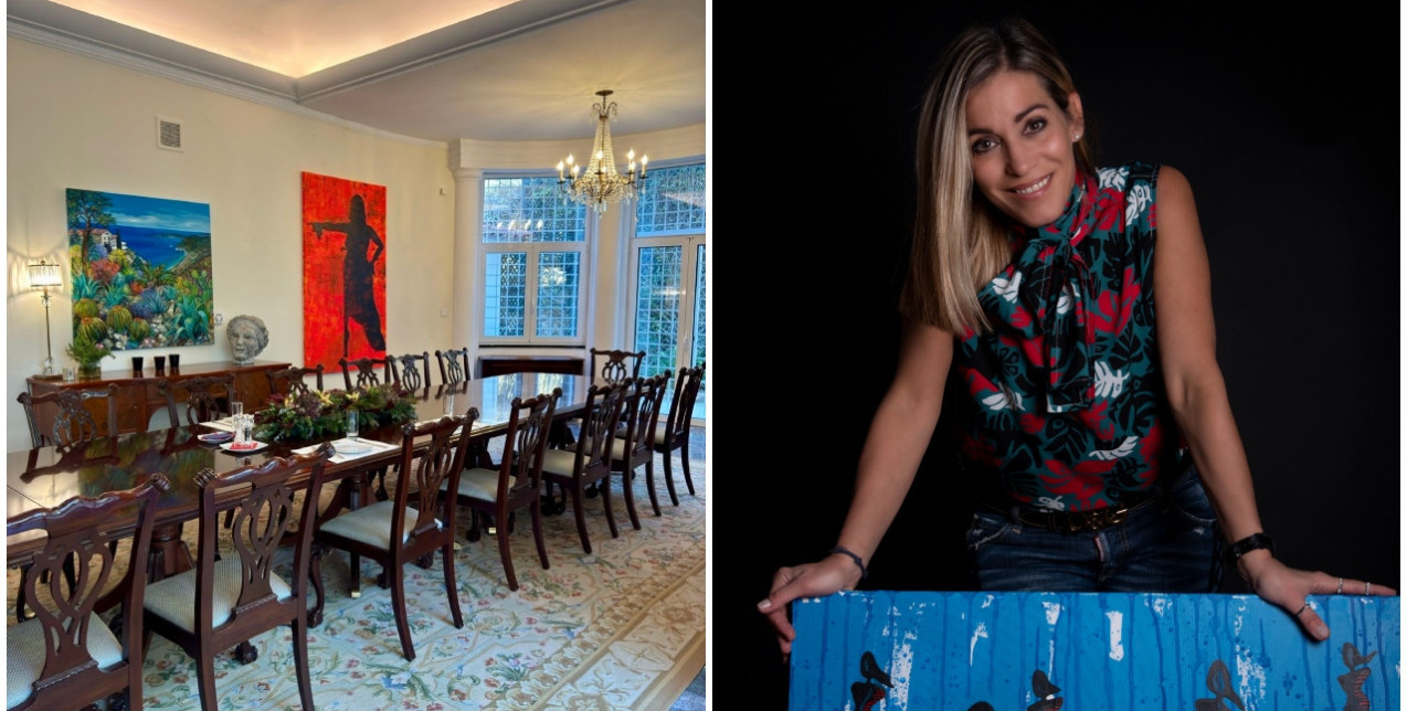 Τα έργα της Χριστίνας Λάππα κοσμούν την επίσημη κατοικία της Πρεσβείας των ΗΠΑ στην Αθήνα