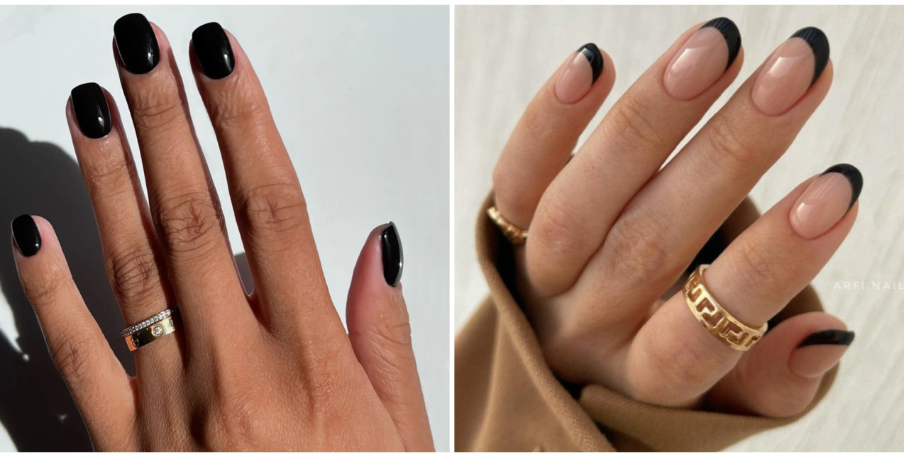Black Nails: Τέλειες ιδέες για να δοκιμάσετε το νέο “winter nude” στο επόμενο μανικιούρ σας