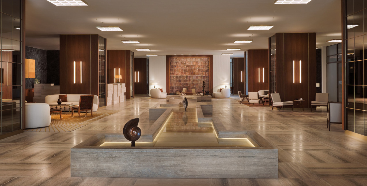 New Era of Hilton: Δείτε τις εντυπωσιακές φωτογραφίες από το ολοκαίνουριο Conrad Athens The Ilisian