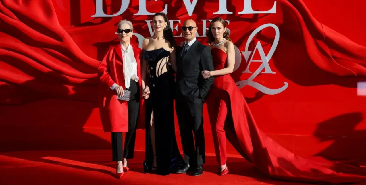 Devil Wears Prada 2: Οι εντυπωσιακές εμφανίσεις των πρωταγωνιστών στο κόκκινο χαλί στην πρεμιέρα στο Λονδίνο