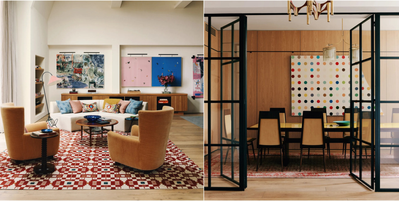 Το σπίτι στο δυτικό Λονδίνο με τη layered κομψότητα, τα ιδιαίτερα υφάσματα και το διαχρονικό design