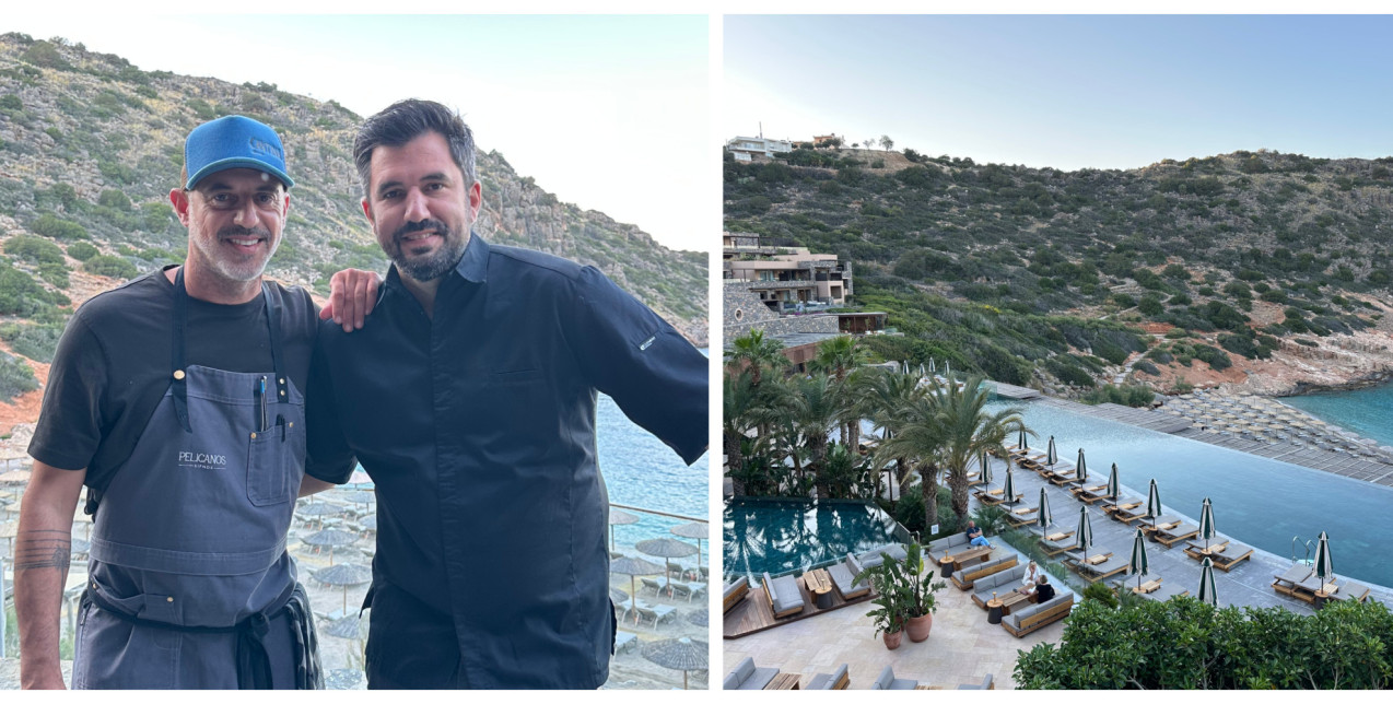 Στο τραπέζι των σεφ: Απολαύσαμε την πιο ώριμη εκδοχή της ελληνικής γεύσης, με το Αιγαίο να απλώνεται στον ορίζοντα