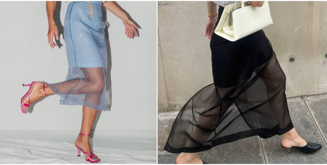 Sheer Skirt: Πώς να φορέσετε την πιο fashionable φούστα τώρα και το φθινόπωρο