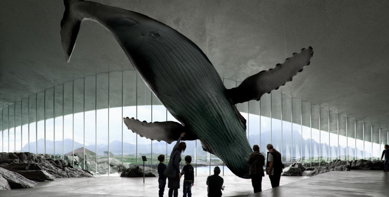 The Whale: Ένα νέο εντυπωσιακό μουσείο αφιερωμένο στις φάλαινες γίνεται «ένα» με το αρκτικό τοπίο