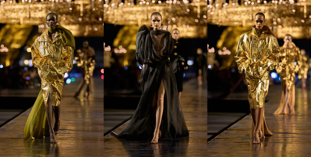 Saint Laurent SS27 in gold: Ήταν αυτό το εκπληκτικό show το τελευταίο του Anthony Vaccarello για τον οίκο;