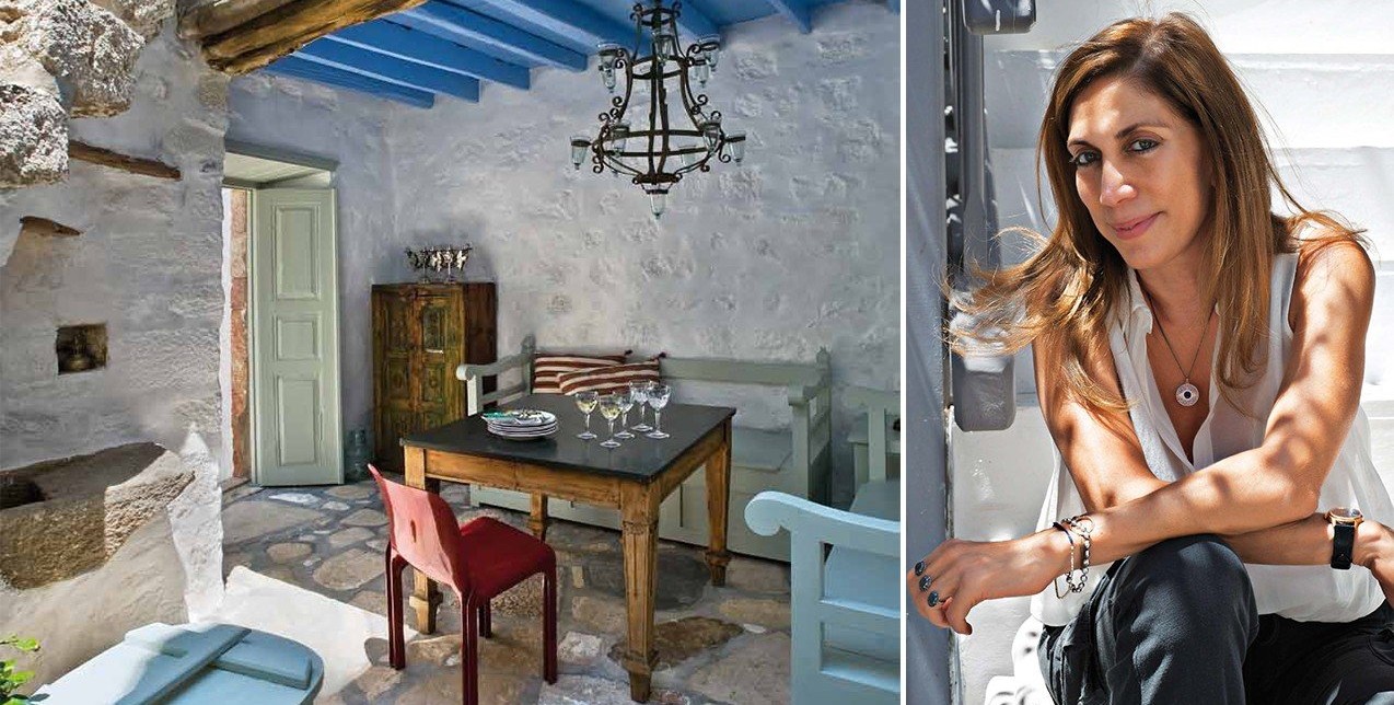 Ο επίγειος παράδεισος της Iλεάνας Μακρή στο νησί της Αποκάλυψης 