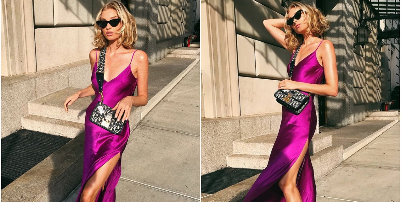 Φορέστε το slip dress όπως η Elsa Hosk και κλέψτε τις εντυπώσεις
