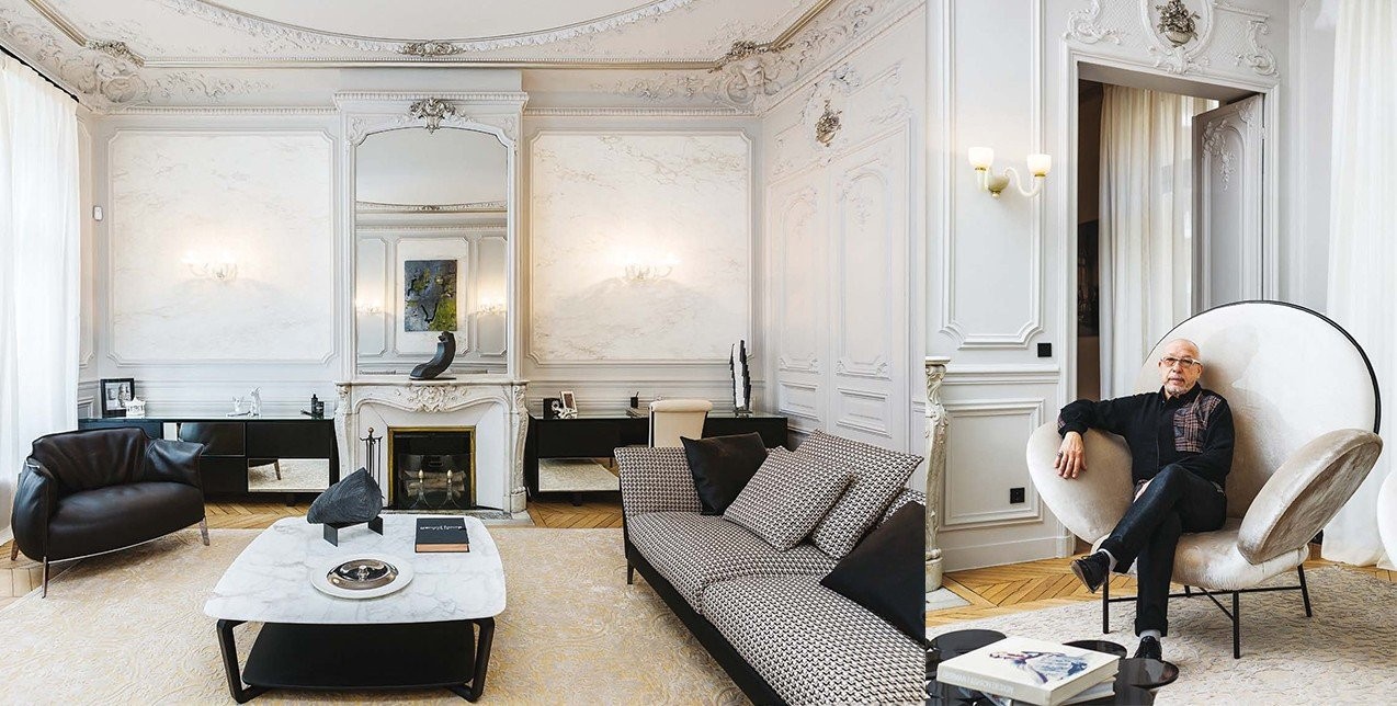 Ένα παριζιάνικο διαμέρισμα που θυμίζει ατελιέ υψηλής ραπτικής