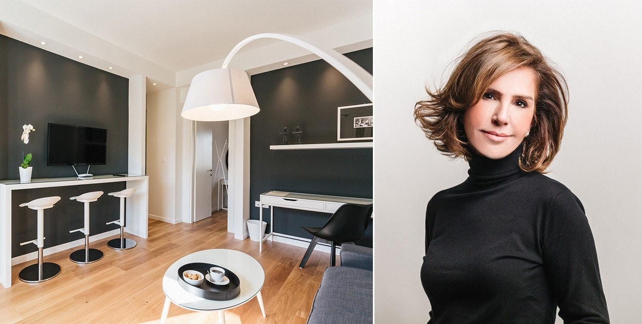 Ένα διαμέρισμα στo κέντρο της Θεσσαλονίκης ποντάρει στο λευκό μαύρο