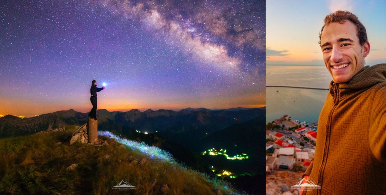 Ο φωτογράφος Κωνσταντίνος Βασιλακάκος εγκατέλειψε τη ζωή στην πόλη για χάρη του ουρανού