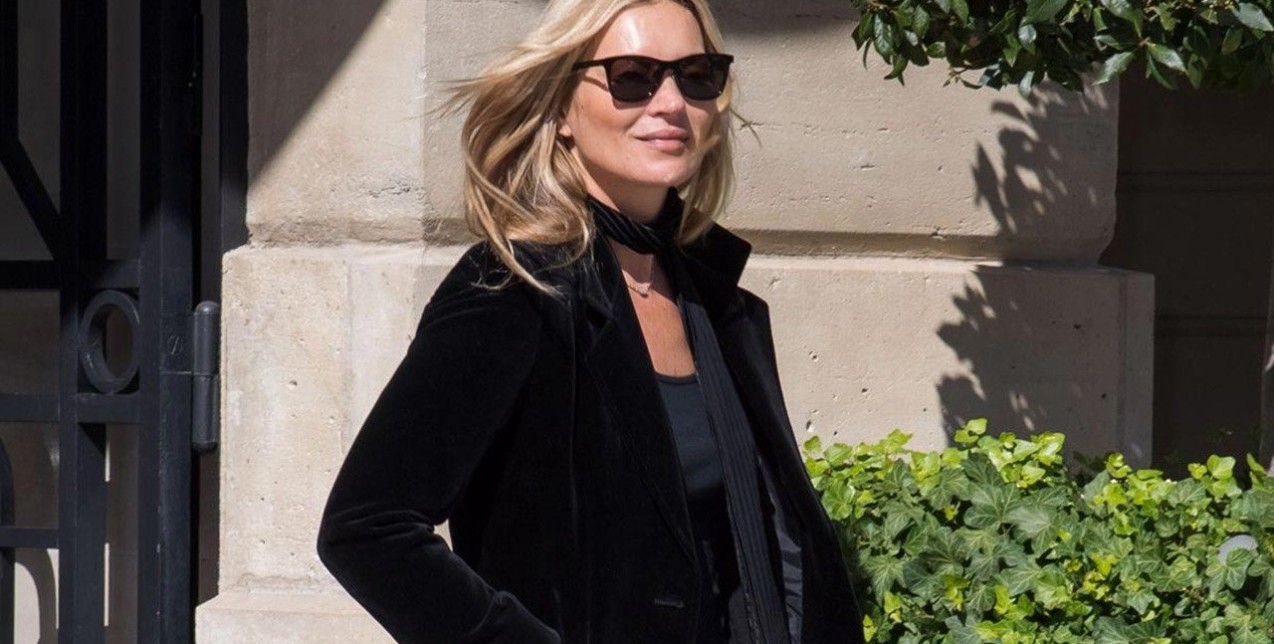Φορέστε το μαύρο χρώμα όπως η Kate Moss 