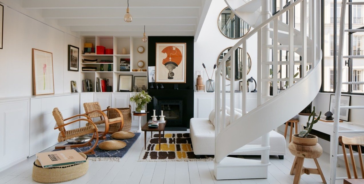 Ένα φωτεινό loft στο Παρίσι αναδεικνύει την ανεπιτήδευτη γαλλική κομψότητα