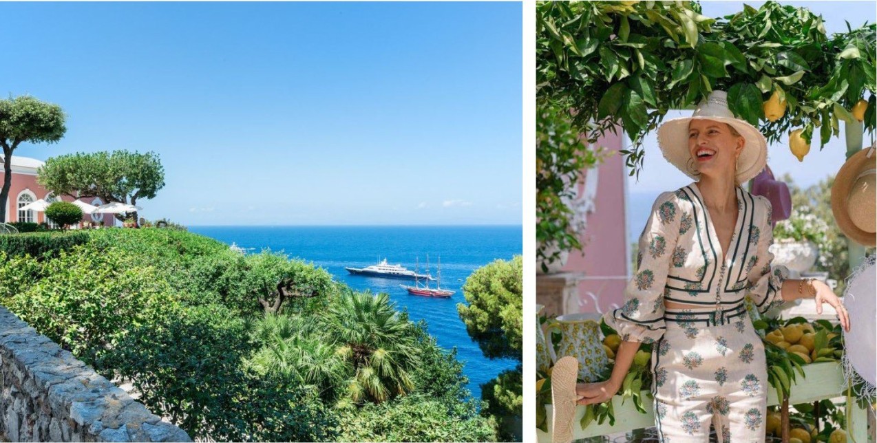 Λαμπεροί καλεσμένοι σ' ένα υπέροχο γεύμα στο κοσμοπολίτικο Capri