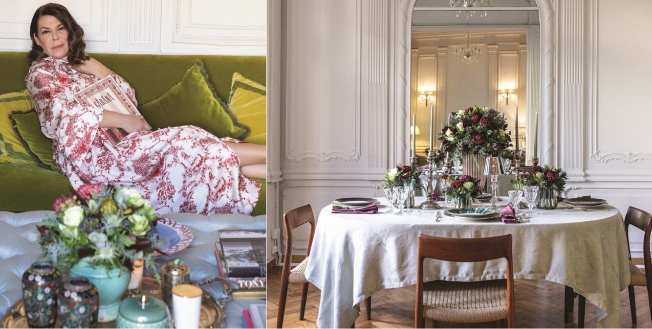 H σχεδιάστρια μόδας Εύη Καρατζά μας υποδέχεται στο καινούριο και υπέροχο νεοκλασικό σπίτι της, στην Πλάκα