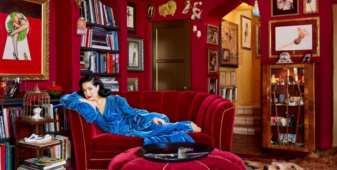 Μια ματιά στο εξωπραγματικό και one-of-a-kind σπίτι της Dita Von Teese στο Los Angeles