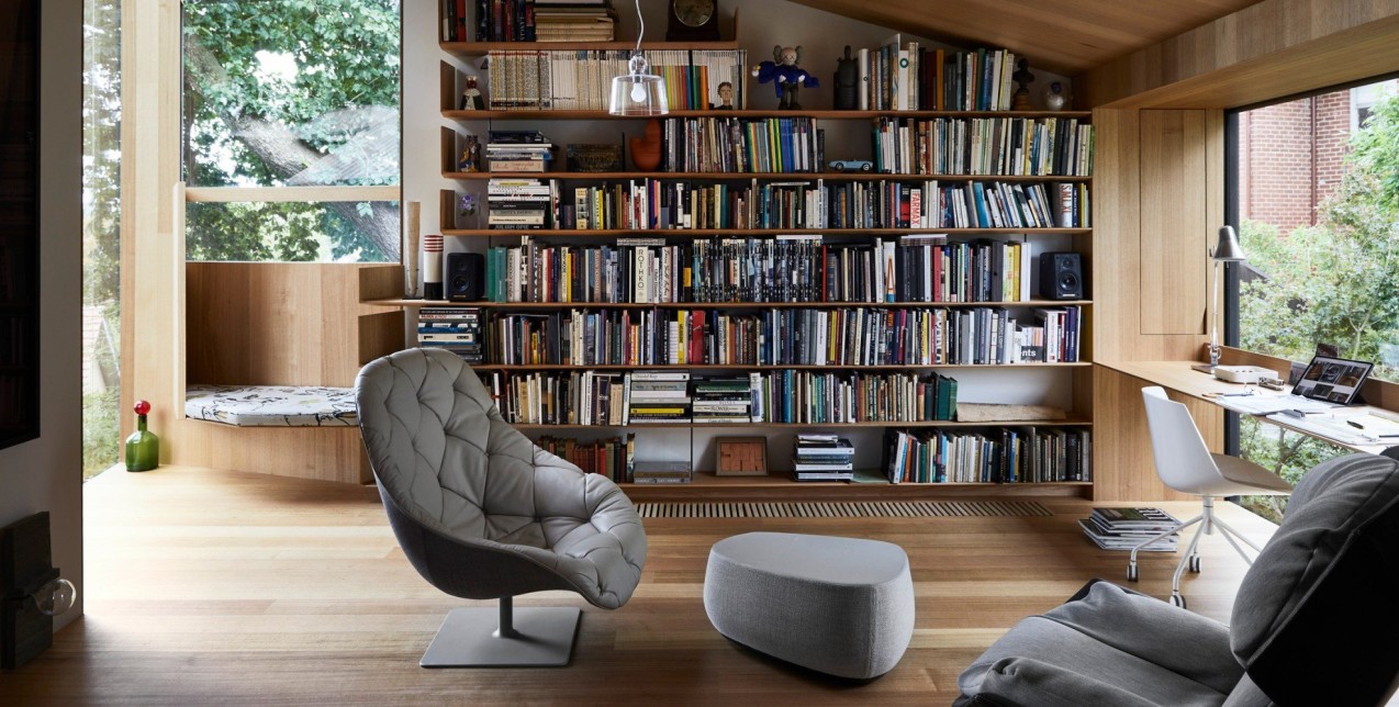 Στο σπίτι του αρχιτέκτονα John Wardle, το ξύλο είναι ο κυρίαρχος του παιχνιδιού