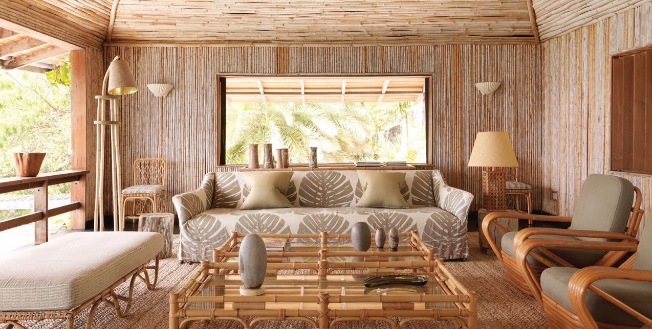 Μια ματιά σε ένα bamboo beach house στο νησί Mustique που μας κάνει να νοσταλγούμε το καλοκαίρι