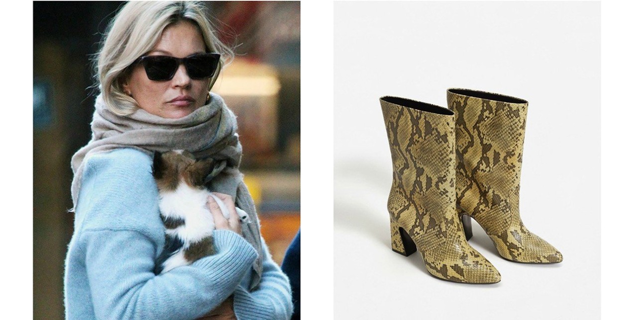 Steal the Look: Tα croco μπoτάκια της Kate Moss 