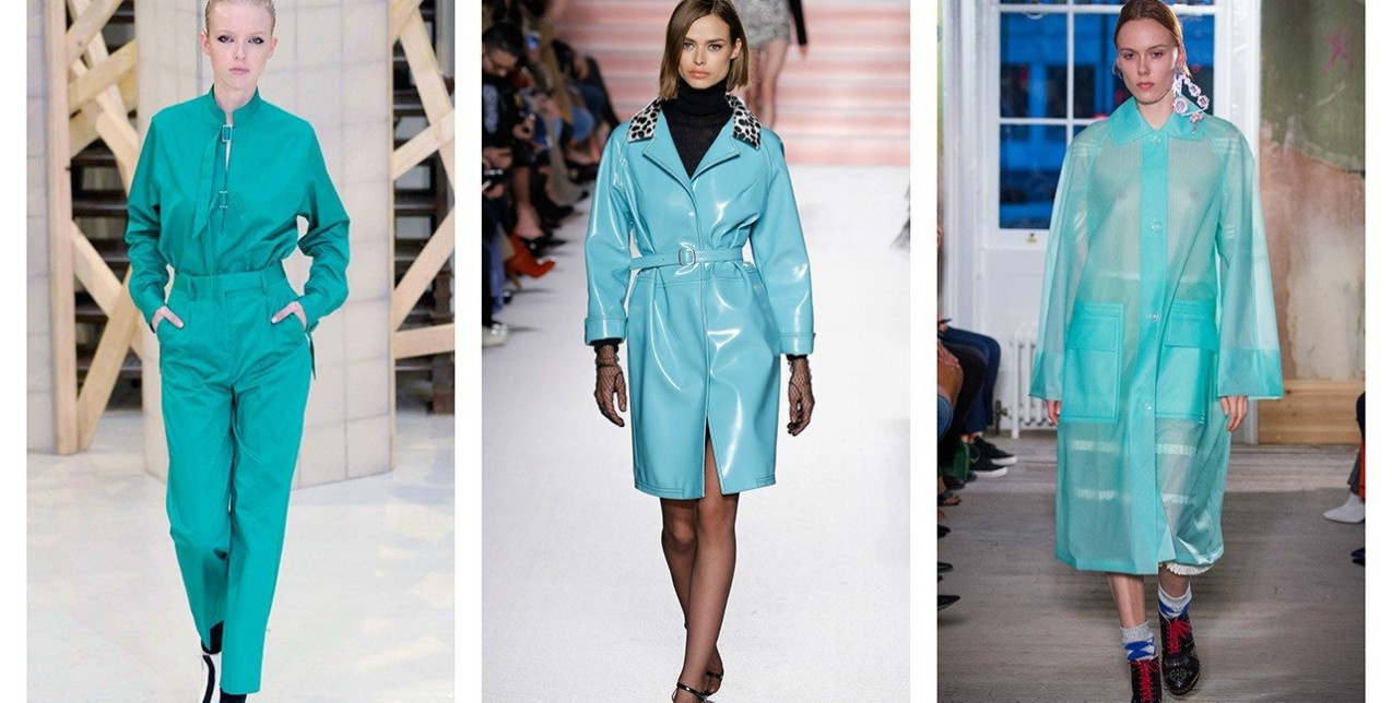 Οι FW 2017 πασαρέλες προστάζουν turquoise χρώμα 