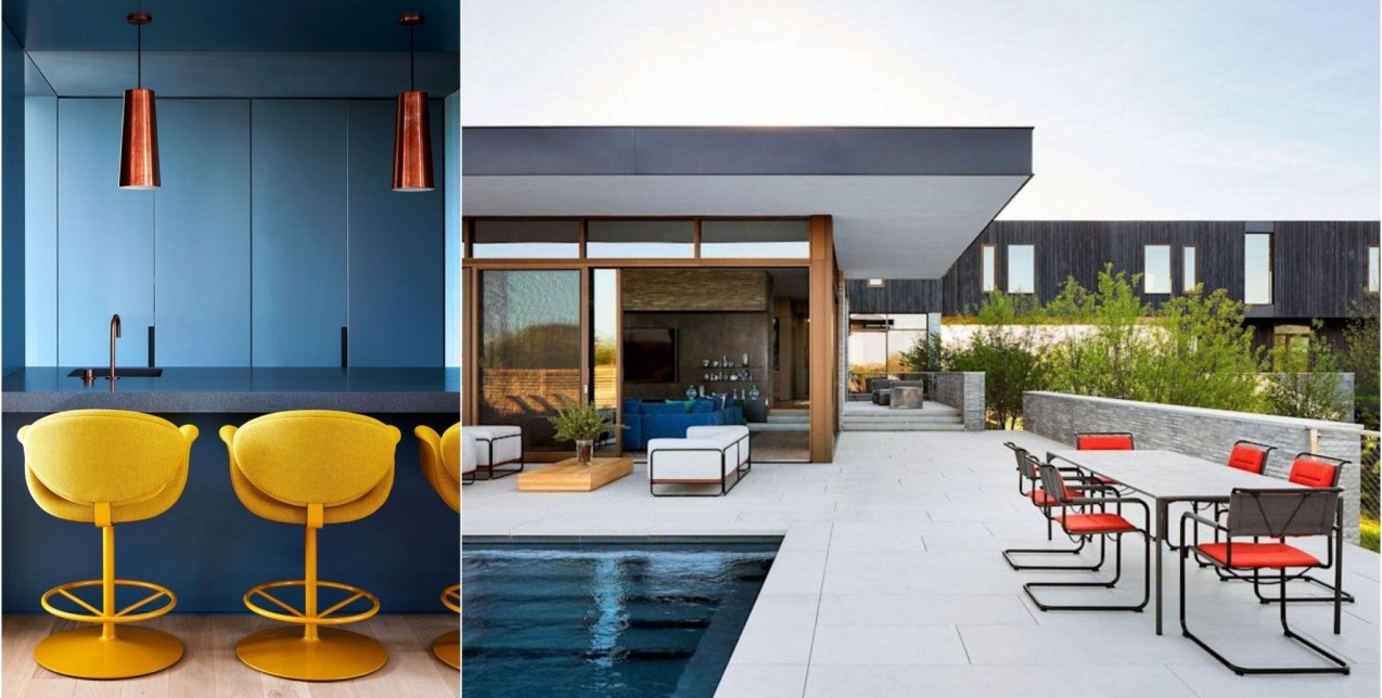 Ένα colorful beach house συνδυάζει τη μοντέρνα αισθητική με την εκλεπτυσμένη λειτουργικότητα