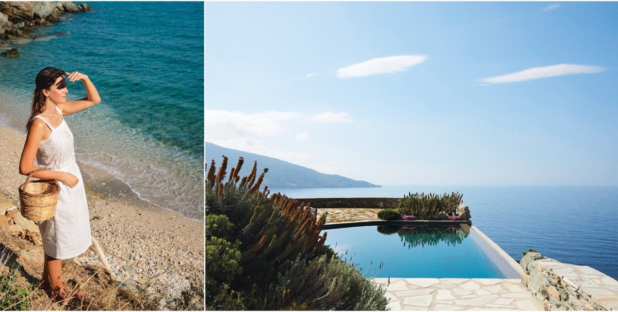 Joie de Vivre: Η Allegra Pomilio ανοίγει τις πόρτες της υπέροχης κατοικίας της στην Άνδρο