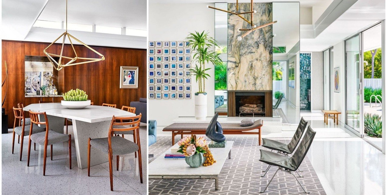 Μια light-filled κατοικία στο Beverly Hills αποτυπώνει τα έντονα χρώματα με κομψό τρόπο