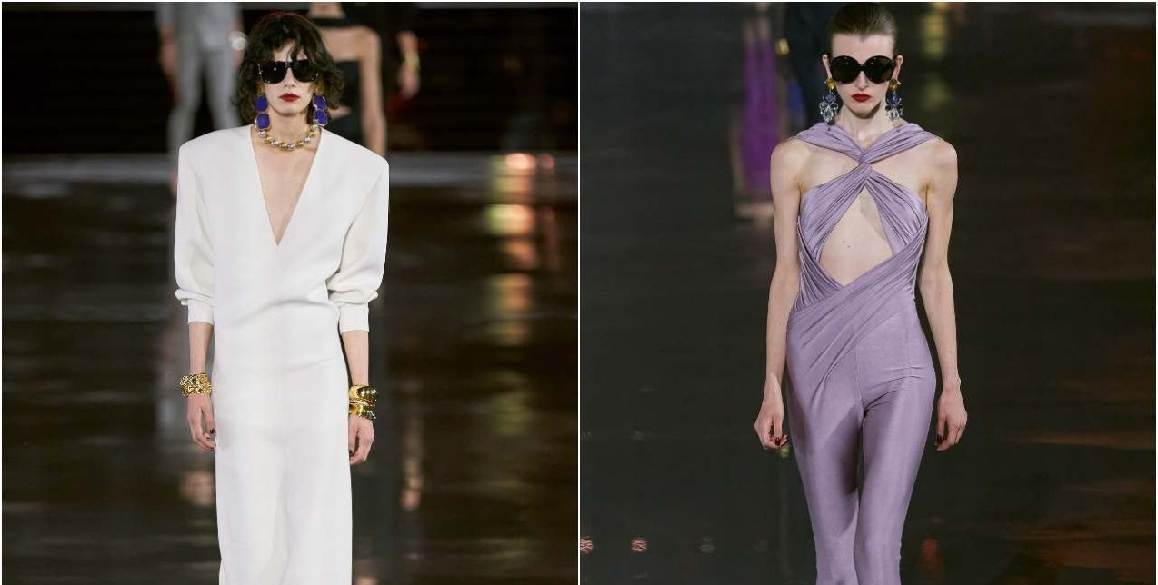 Paris Fashion Week: O Saint Laurent επαναφέρει τη θηλυκότητα των '80s 