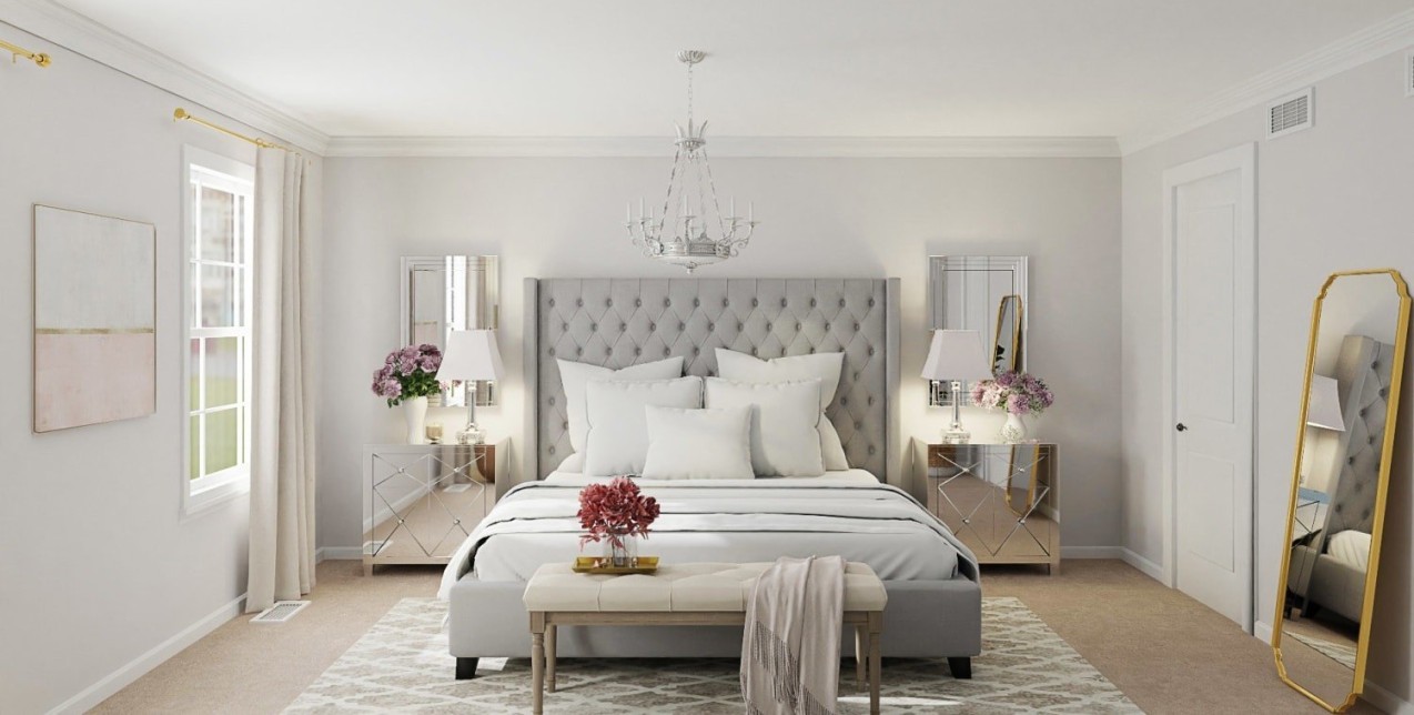 Glam υπνοδωμάτιο: Ιδέες για να δημιουργήσετε μια πολυτελή όαση