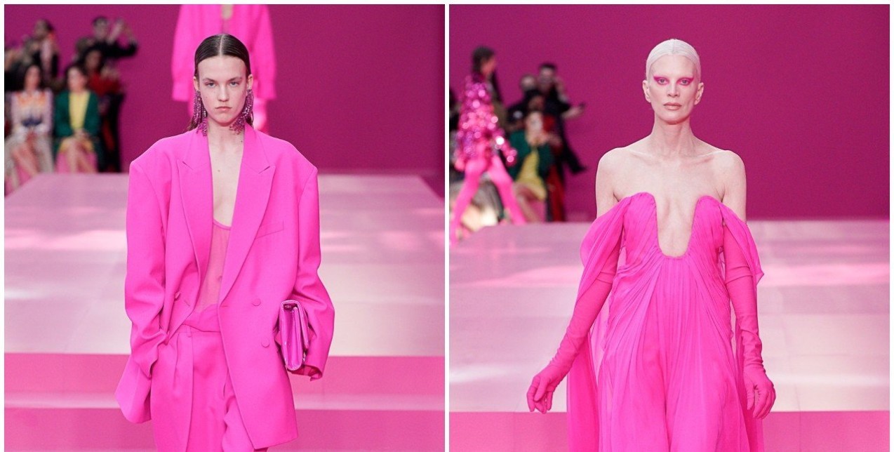 PFW: Ο Pierpaolo Piccioli του Valentino δημιούργησε έναν ροζ κόσμο για όλους