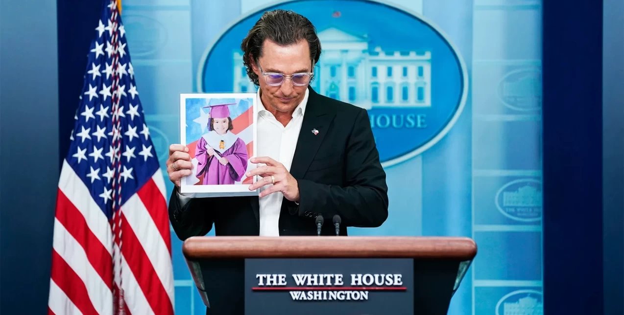 Matthew McConaughey: Ο αφοπλιστικός λόγος του στον Λευκό Οίκο για το mass shooting στο Τέξας