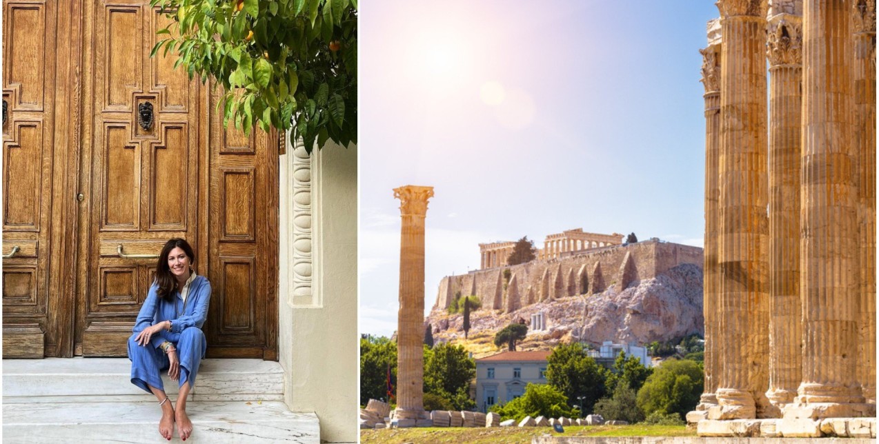 To κομψό outfit της Cordelia de Castellane στην Αθήνα: Ποιους Έλληνες σχεδιαστές τίμησε; 