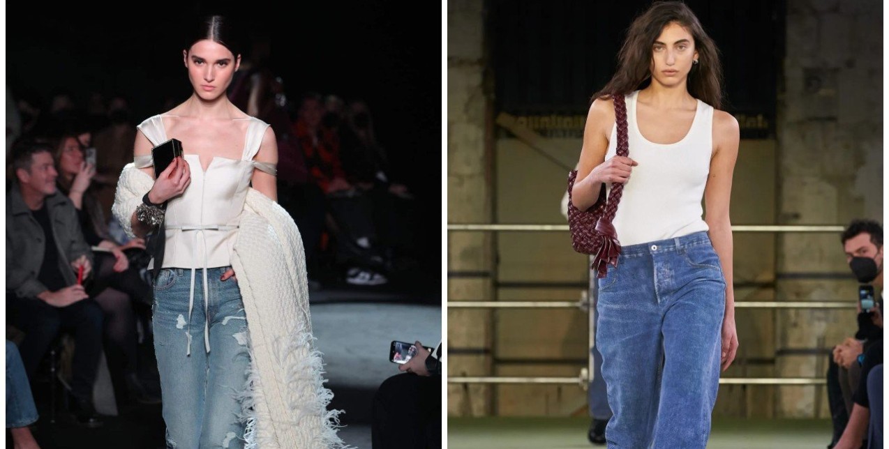 Πώς θα φορέσετε το denim trouser το φθινόπωρο σύμφωνα με τις πασαρέλες