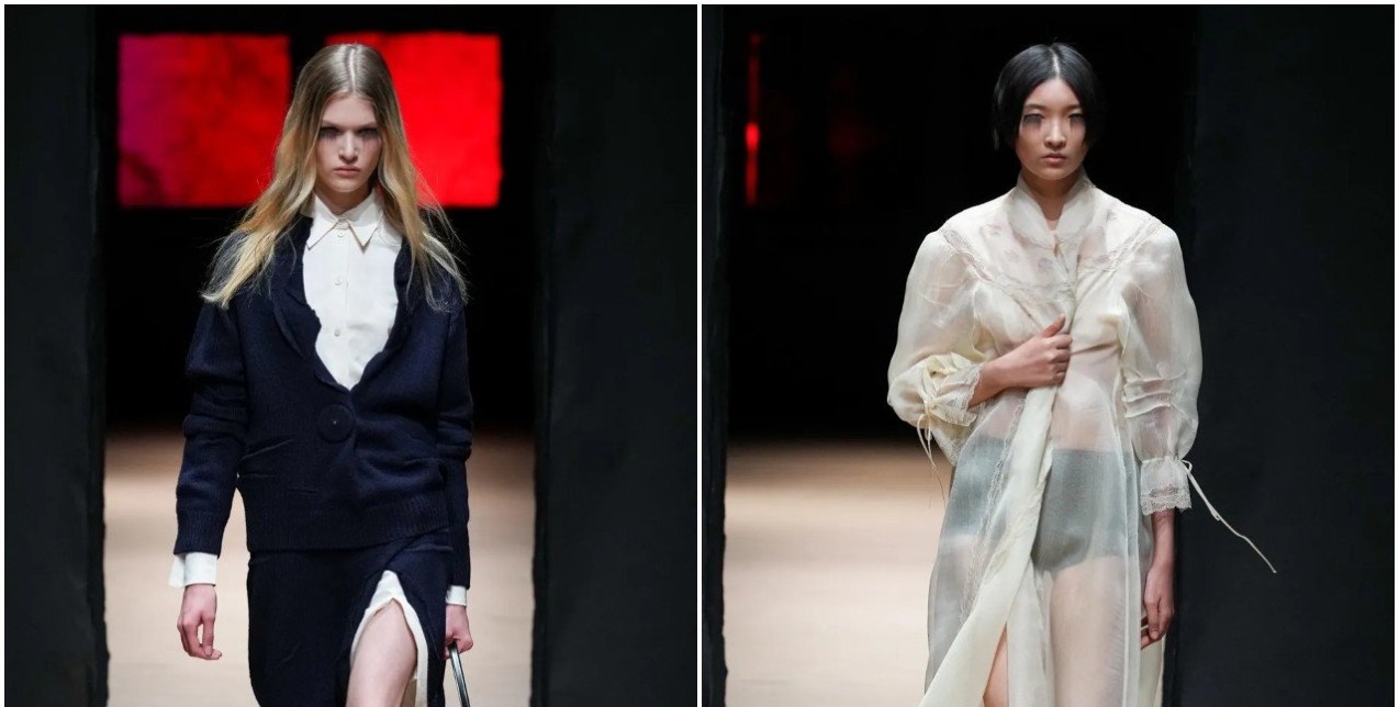 To show του οίκου Prada στο Μιλάνο είχε κάτι από επιστημονική φαντασία