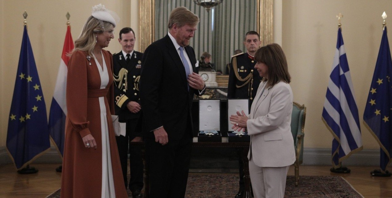 Το βασιλικό ζεύγος της Ολλανδίας καταφθάνει στη Θεσσαλονίκη