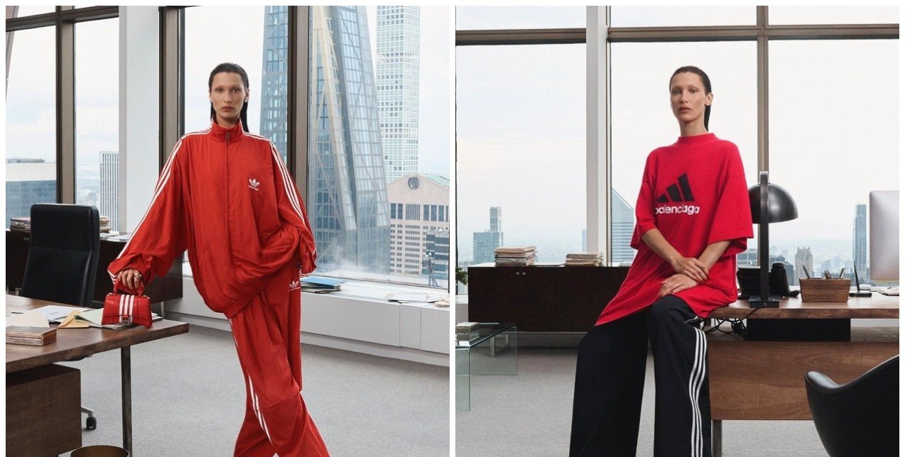 Η εντυπωσιακή φωτογράφιση της Bella Hadid για τη super fresh καμπάνια Balenciaga x Adidas 
